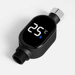Black Bathroom Led Display 0℃~99℃ Home Water Shower Thermometer Water  Accurate Temperature Measurement Smart Meter Bathroom