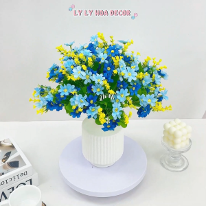 Cụm Cúc Ven Đường 7 nhánh Trang Trí Nhà Cửa Hàng Văn Phòng Sự Kiện. Hoa Lụa Décor