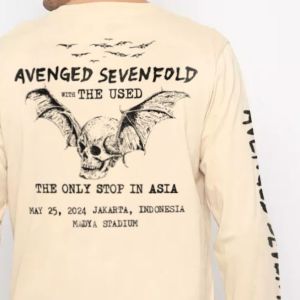 kaos avenged sevenfold The Only Stop in Asia Jakarta - Logo Tour 2024 The Only Stop In Asia