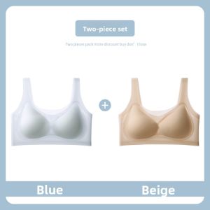 MiiOW | MiiOW Cat Woman Seamless Ice Silk Bra Vest Style Thin Summer Underwear For Women Comfortable Invisible Gathered Push Up Backless