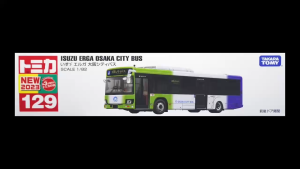 Xe mô hình Tomica Long No.129-4 Isuzu Erga Osaka  City Bus 23