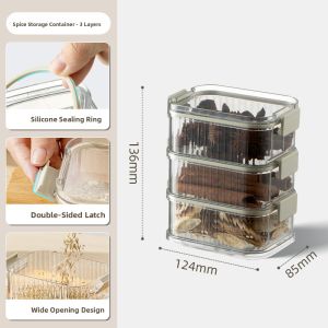 ASCOR | Food-Grade Sealed Storage Container for Herbs and Spices