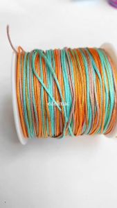 Tali Benang Giok Mix Colorful Cina & Benang Jade untuk Perhiasan