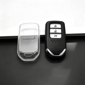 Transparent Key Protector for Honda Vezel City Civic Jazz BRV BR-V HRV Pilot Odyssey TPU Car Smart Remote Key Fob Case Cover