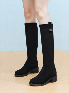 Josiny | Warm Fitted Tall Boots Elastic