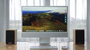 Speaker Aktif Komputer/Laptop 2.0 Kayu Minimalis X23 Kisonli Control Volume - BE