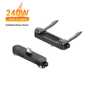 240W Fast Charging Stand Foldable Stand Holder USB Type C OTG Adapter 40Gbps 8K 60Hz Video Multifunction Phone Charge Bracket