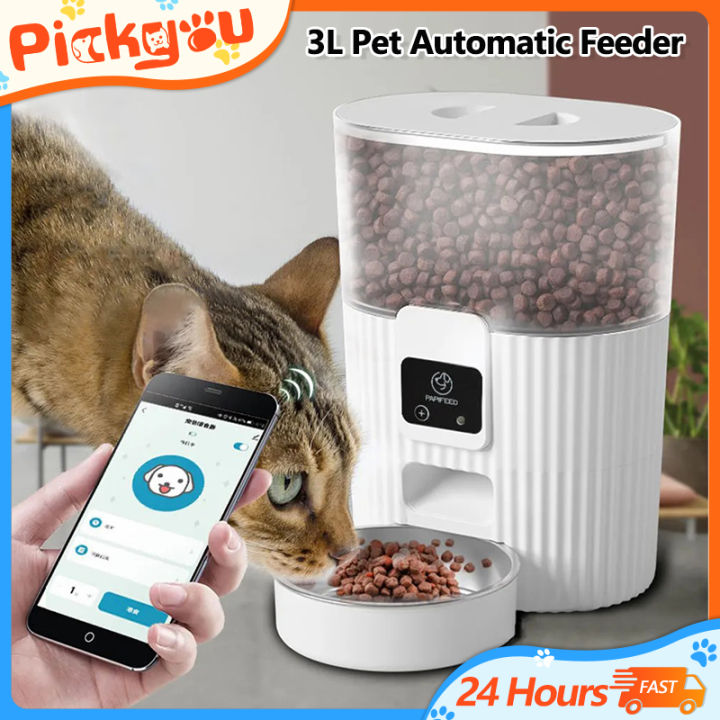 3L Automatic Pet Feeder Smart Food Dispenser For Cats Dogs Timer Stainless Steel Bowl Auto Dog Cat Pet Feeding Pet Supplies Lazada PH