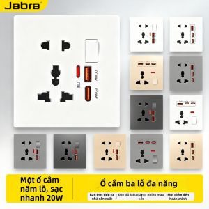 jabra | Ổ Cắm Điện Âm Tường Tích Hợp Sạc Nhanh Type-C & USB