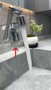 [✅SG Ready Stock] Upgrade All Brass Universal 1440° Rotatable With Filter Faucet Nozzle Faucet Extender REEE 8pcs Filter