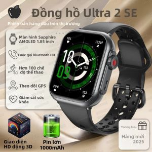Đồng Hồ Thông Minh Ultra 2 SE Dành Cho IOS Nam Nữ Pin 1000mAh GPS Màn Hình AMOLED Gọi Bluetooth Thể Thao Chống Nước Theo Dõi Sức Khỏe