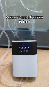 Aerator Akuarium Sobo AC DC Baterai Tahan Lama SB-268 Pompa Udara SOBO Mini Air Pump AC DC 2 Watt Pompa Gelembung Udara Aquarium 2 lubang