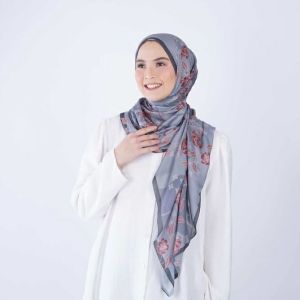 Kerudung Segi Empat Elzatta Kaila Mughal Flower