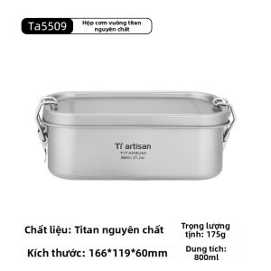 Tiartisan | Hộp Cơm Titanium Dùng Ngoài Trời