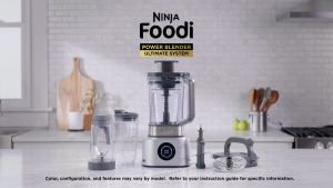 Ninja Foodi Power Blender and Food Processor 5 in 1 Ultimate Kitchen System with XL Smoothie Bowl Maker and Nutrient Extraction Cup Coffee & Spice grinder 1200W motor 2.1L Pitcher 700ml cup 20 Recipe Book Ninja CB402