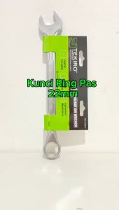TEKIRO COMBINATION WRENCH 22 MM - KUNCI RING PAS TEKIRO 22 MM - RINGPAS - RING PASS WR-CO017