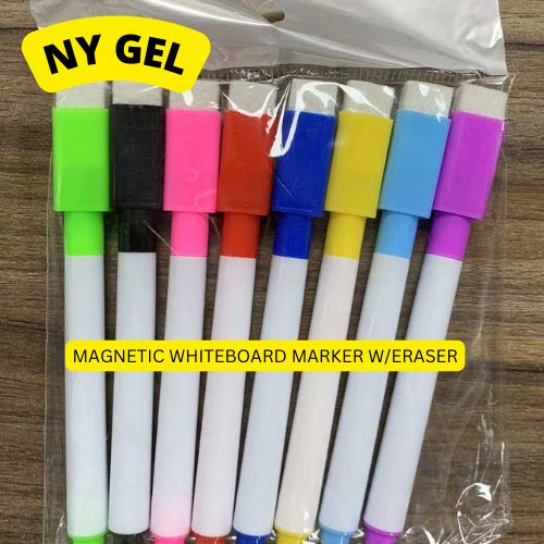Fine tip Dry Erase Markers with Magnetic Cap and Eraser, Perfect for Dry  Erase Boards