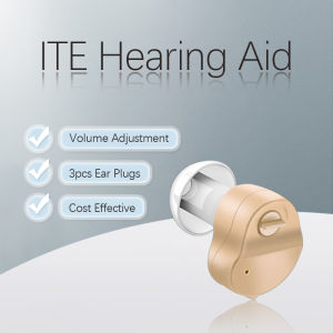 1PC Hearing Aid CIC Type With Easy LR41 Battery Personal Listen Up Electronic Ear Sound Amplifier For The Elderly Hear Sound