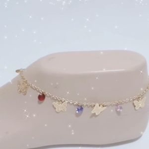 Gelang Kaki Dewasa Rantai Motif Model Terbaru Korea Fashion