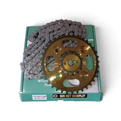GEAR SET/CHAIN KIT SUPRA FIT NEW REVO KHARISMA SUPRA X 125