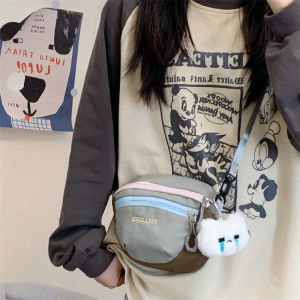 Balo Thể Thao Ngoài Trời Đơn Giản Thời Trang Thường Ngày Màu Tương Phản Mini Đeo Vai Nhỏ Túi Đựng Điện Thoại Di Động Du Lịch Đa Năng