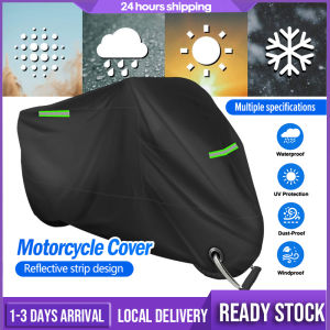 Motorcycle Cover Motorbike Cycle Dustproof Waterproof Protective Cover 5 Size Rain Dust UV Motor Cover Universal Accessories 3 Layer  摩托车罩