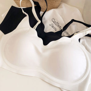 Wireless Bra Gathered Boost Cup Breathable Anti-Sagging Auxiliary Breast Collection Smooth Surface Youth Womens Underwear
