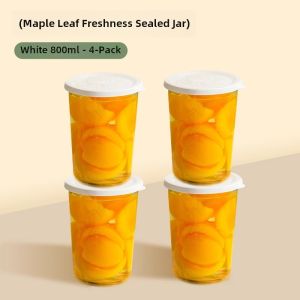 Food Grade Glass Kimchi Jar Refrigerator Special Sealed Covered Mini Pickle Storage Container Japanese Style Kitchen Storage