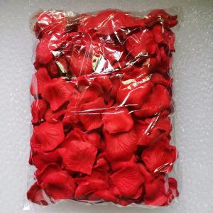 Wholesale 2000Pcs Fake Rose Petals / Artificial Flowers Red Silk Petals / for Valentines Day Wedding Party Decoration Supplies