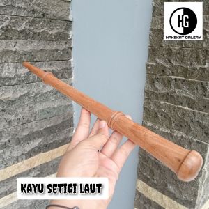kerajinan tongkat komando varian 35cm kayu kelor jawa galih asem setigi nogosari kelor hitam cendana tengsek h321