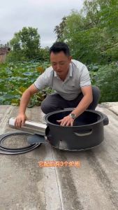 Bếp củi không khói - Bếp củi dã ngoại thông minh kèm phụ kiện