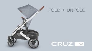【 18-29.12 Sale 30%】Xe đẩy em bé cao cấp Uppababy Cruz V2 thiết kế linh hoạt cho bé 3M + kèm túi đựng màn che mưa màn chống muỗi