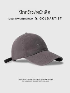 หมวกเบสบอลผ้าขนแกะสีทอง 2024 ใหม่ ฤดูใบไม้ร่วง/ฤดูหนาว หมวกเบสบอลชาย หมวกเบสบอลหญิง หมวกเบสบอลหน้ากว้าง หมวกเบสบอลผ้าฝ้าย