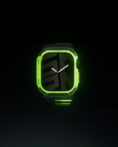 SKINARMA Gemini + Atom Niteglow Edition Magnetic Apple Watch Strap with Case 42mm / 46mm / 49mm