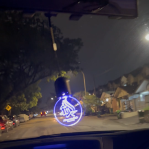 Kaligrafi Ayat Quran LED Gantung Kereta Hiasan Islamik Kereta Muslim Aksesori Kereta