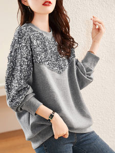 Fashion French Elegance Versatile Youthful Casual Long Sleeve Sweatshirt