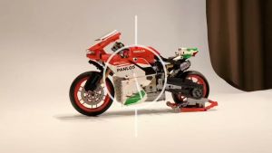🎊ส่งภายใน24ชม🎊รถจักรยานยนต์ Ducati 1299 รองรับตัวต่อ LEGO Brick รุ่น 1:1 (803 ชิ้น) ของขวัญของเล่นเพื่อการศึกษา