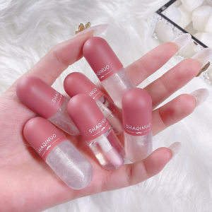 Shaqui No Capsule Lip Glaze Màu Trong Đa Năng Dưỡng Ẩm Giá Cả Phải Chăng Cho Học Sinh Son Bóng Mịn Màng
