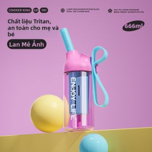 Cooker King | Cốc Nước Thể Thao Dây Hút Dung Lượng Lớn Đẹp Mắt
