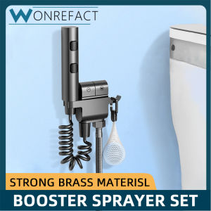 Brass Bidet Spray Set Hand Bidet Two Way Faucet Bathroom Faucet Toilet Hose Tap Quick Cleaning