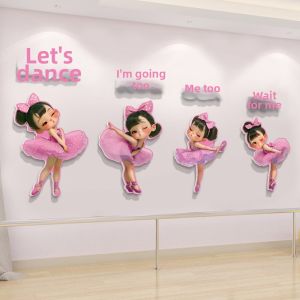 3D Dancing Girl Wall Decal