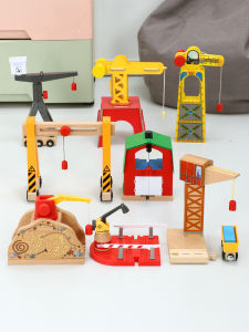Magnetic Wooden Railway Track Toy Accessories Compatible with Acool Toy Tower Car Toy for Children Aged 3-7 Made in China