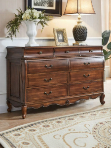 Tủ Ngăn Kéo Gỗ Nguyên Khối 1.4m