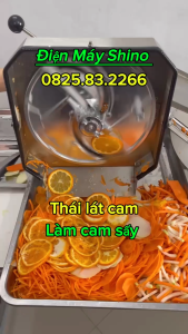 Máy thái lát khung vuông inox thái đa dạng các loại rau củ quả