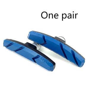 1Pair Bicycle Silent Brake Pads 70mm Mountain Road Bike V Brake Holder Pads Rubber Universal Long-lasting Performance Brake Pads