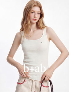 Slimming Tank Top U-Neck Ribbed Design For Inner Or Outer Wear