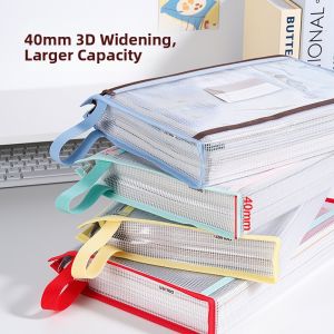 deli | Waterproof Clear A4 Document Bag