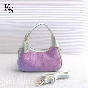 KEENSA Inara Bag Tas Selempang Wanita Motif Anyaman Terkini - Warna Pastel Elegan