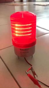 Đèn xoay cảnh báo hiệu ứng đèn quay hoặc chớp kèm còi hú police chuyên dùng cho công trường khu vực nguy hiểm ban đêm hàng chính hãng Decom