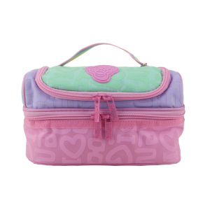 children lunch bag blue pink logo handbag picnic bags girls fruit lunchbox 9 inches